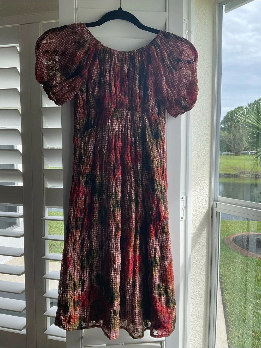 NWT GB Girls Floral Print Maxi Dress, Size 7, Fully Lined
